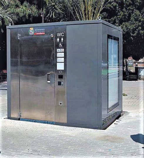 First Public Loo With 50 Cent Charge Is Erected In Historic Murcia Region City In Spain
