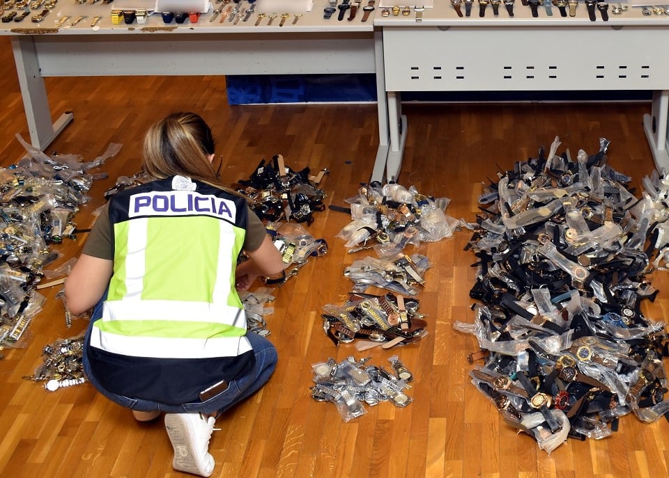 Time Runs Out For Fake Watch Distribution Gang On Spain's Costa Blanca