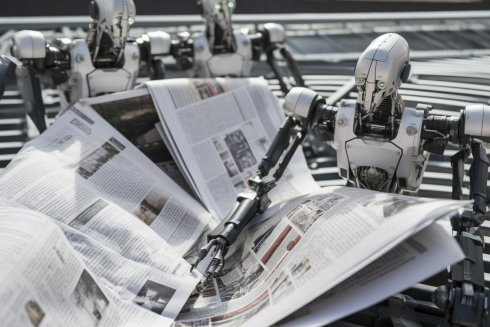 Ai Robot Newspaper