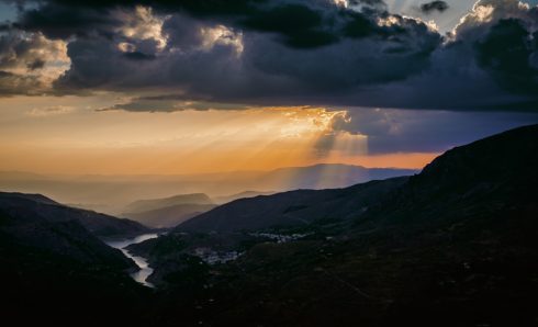 Sunset Over Guejar Sierra Seize Light Photography 1