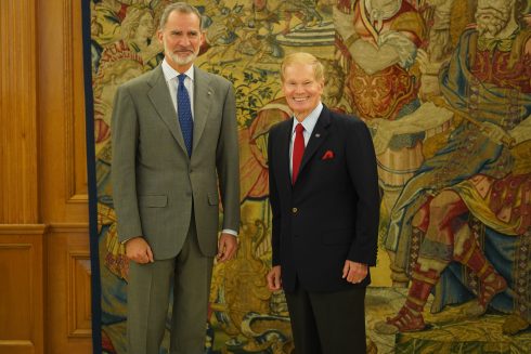 King Felipe Vi Receives Bill Nelson, Nasa Administrator Of The United States Of America, In Audienc