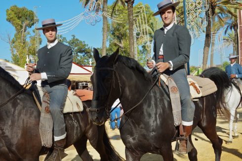 Horse and riders Feria del Caballo Jerez