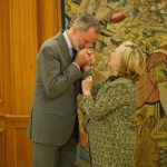 King Felipe welcomes Hillary Clinton to Madrid palace audience in Spain