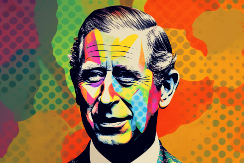 Chipperjo The Face Of Prince Charles With Pop Art Halftones Pos 6720a61b B265 401e B6af 7700eb2b2dc2