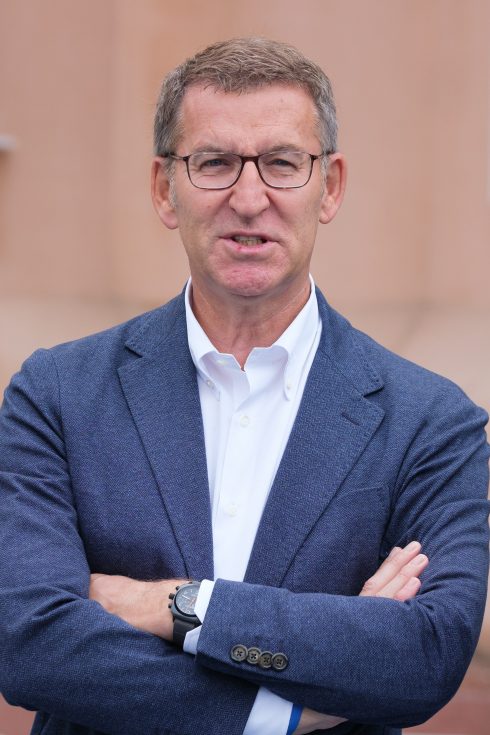 Popular Party (pp) President, Alberto Nuñez Feijoo Votes During The 2023 Spanish Local Elections 28 May 2023