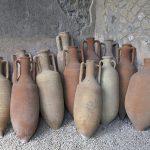 Ancient Roman Amphoras In Pompeii