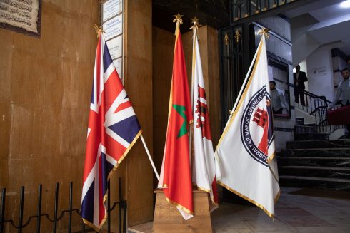 Banderas Del Reino Unido, Marruecos, Gibraltar Y Gibraltar Maroc Business Association