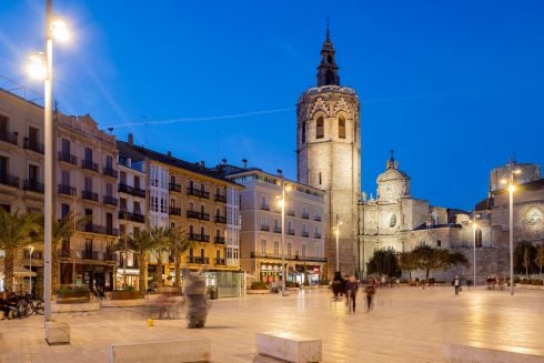 Valencia,,valencian,community,,spain, ,february,16,,2023:,night,view