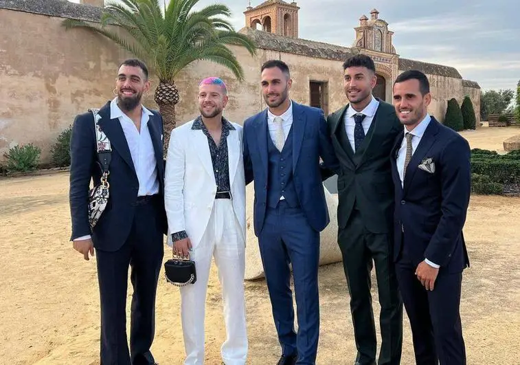 Betis Players With Handbags Photo From Social Media
