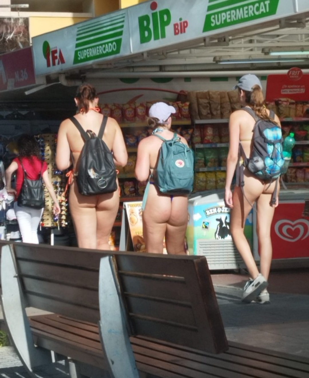 Tourists Walking Half Naked Photo By Llotja Born Instagram