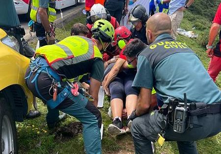 Bus crash in Asturias