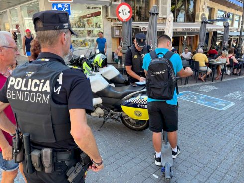 Benidorm blitz on electric scooter law-breakers results in five seizures on Spain's Costa Blanca