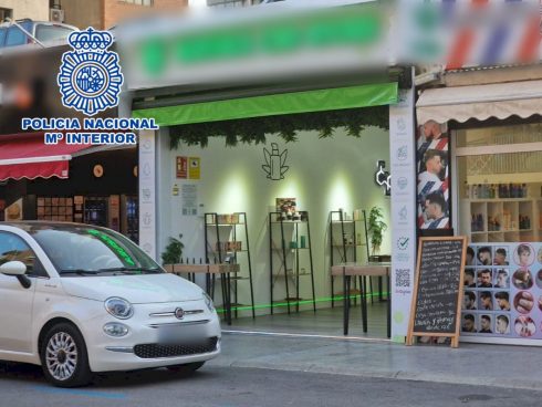 Benidorm shops selling 'on display 'cannabis opposite popular tourist beaches are closed by police on Spain's Costa Blanca