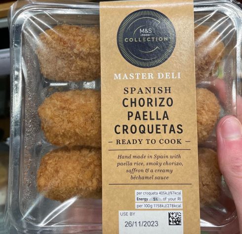 Marks & Spencer's Chorizo Paella Croquetas