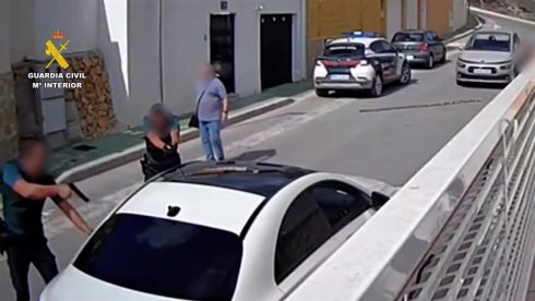 French fugitive wanted for drive-by shooting is surrounded by gun-wielding police in Spain's Alicante province