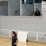 Man insults female basketball referee