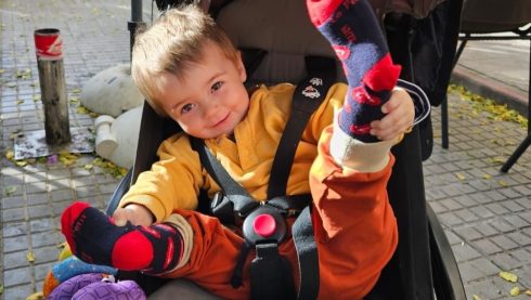 Toddler Robin, who is fighting a rare cancer