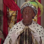 The white actor wearing 'blackface' in a video from the Madrid council