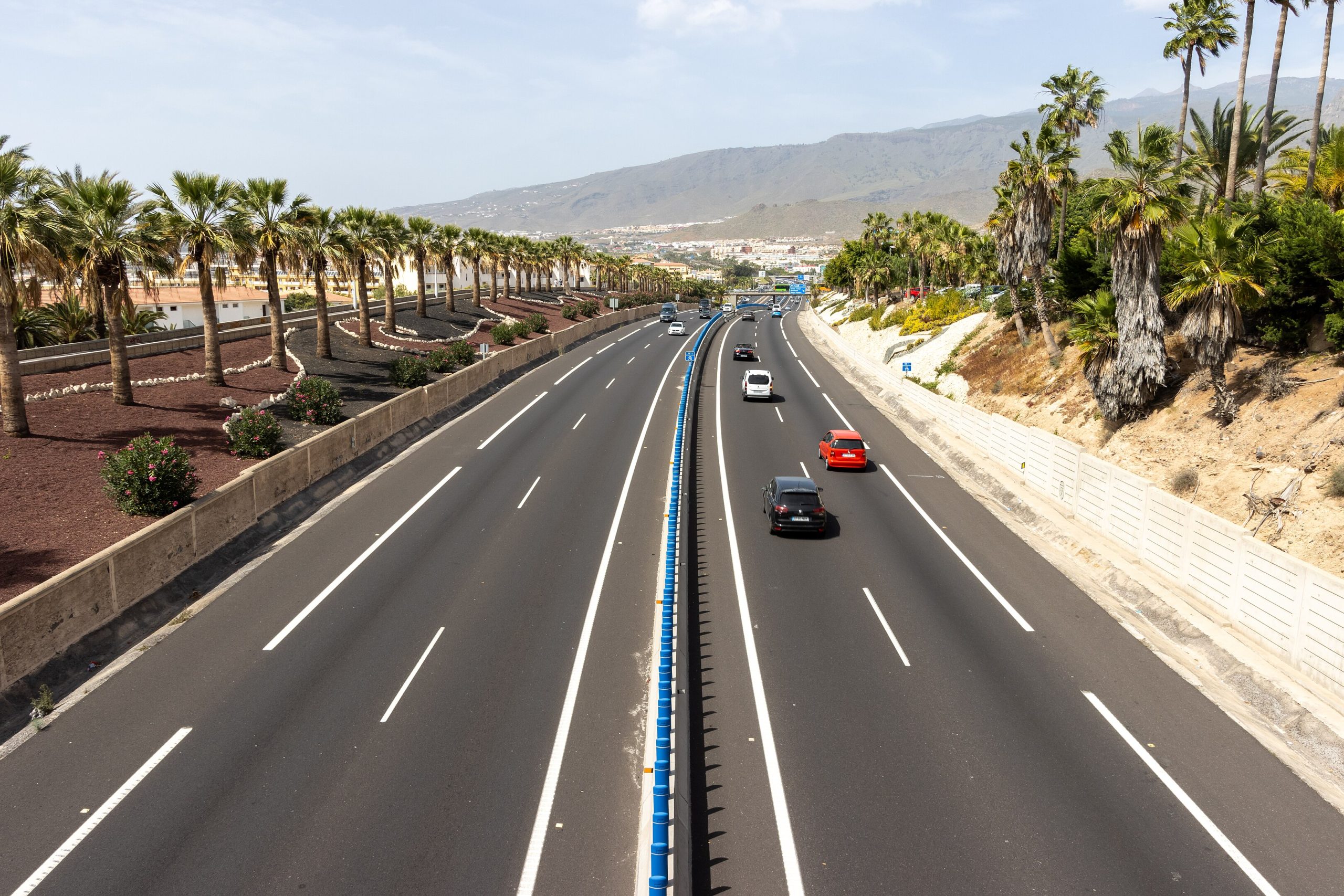 The TF-1 motorway in Tenerife