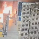 The arson attack on a warehouse in El Ejido