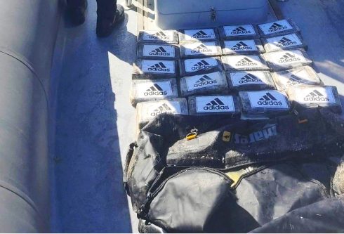Rucksack containing 20kg of 'Adidas' branded cocaine is found floating off popular tourist beach in Benidorm