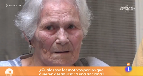Maria Muñoz, who is set to be evicted from her Cadiz home of 57 years