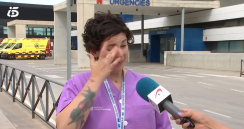 Nurse Sonia breaks down in tears