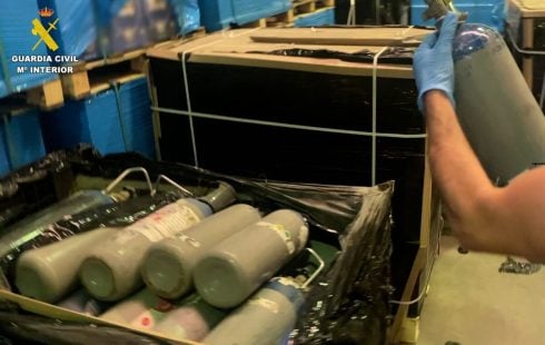 Europe's biggest-ever seizure of laughing gas cuts supply line to nightclubs and bars on Spain's Costa del Sol