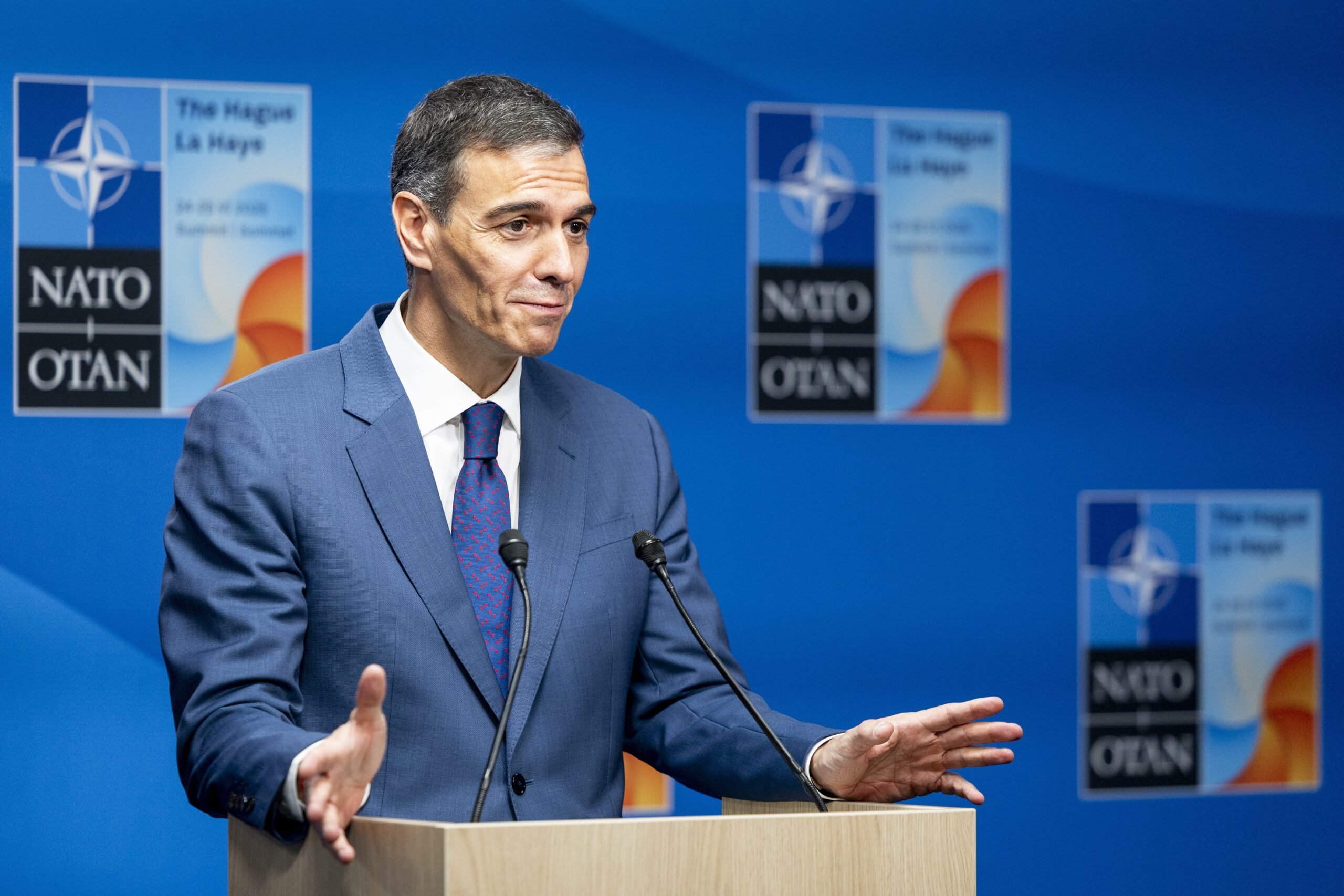 Spain's Prime Minister Pedro Sanchez responds to Donald Trump's threat to raise tariffs