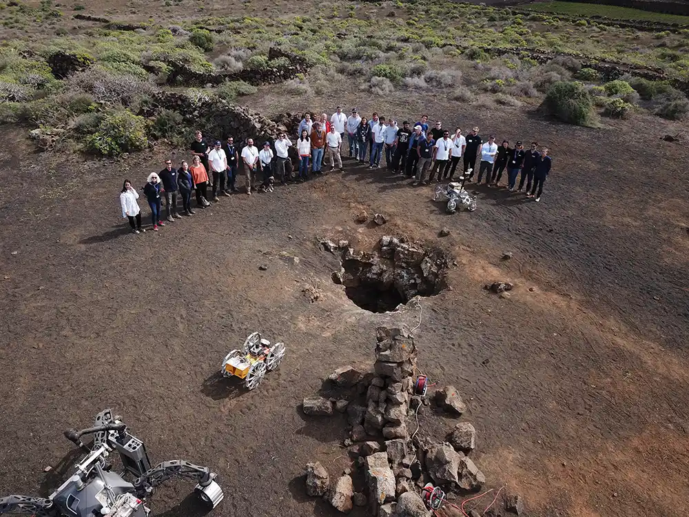 Spanish team is developing robots to explore underground caves on the moon and Mars