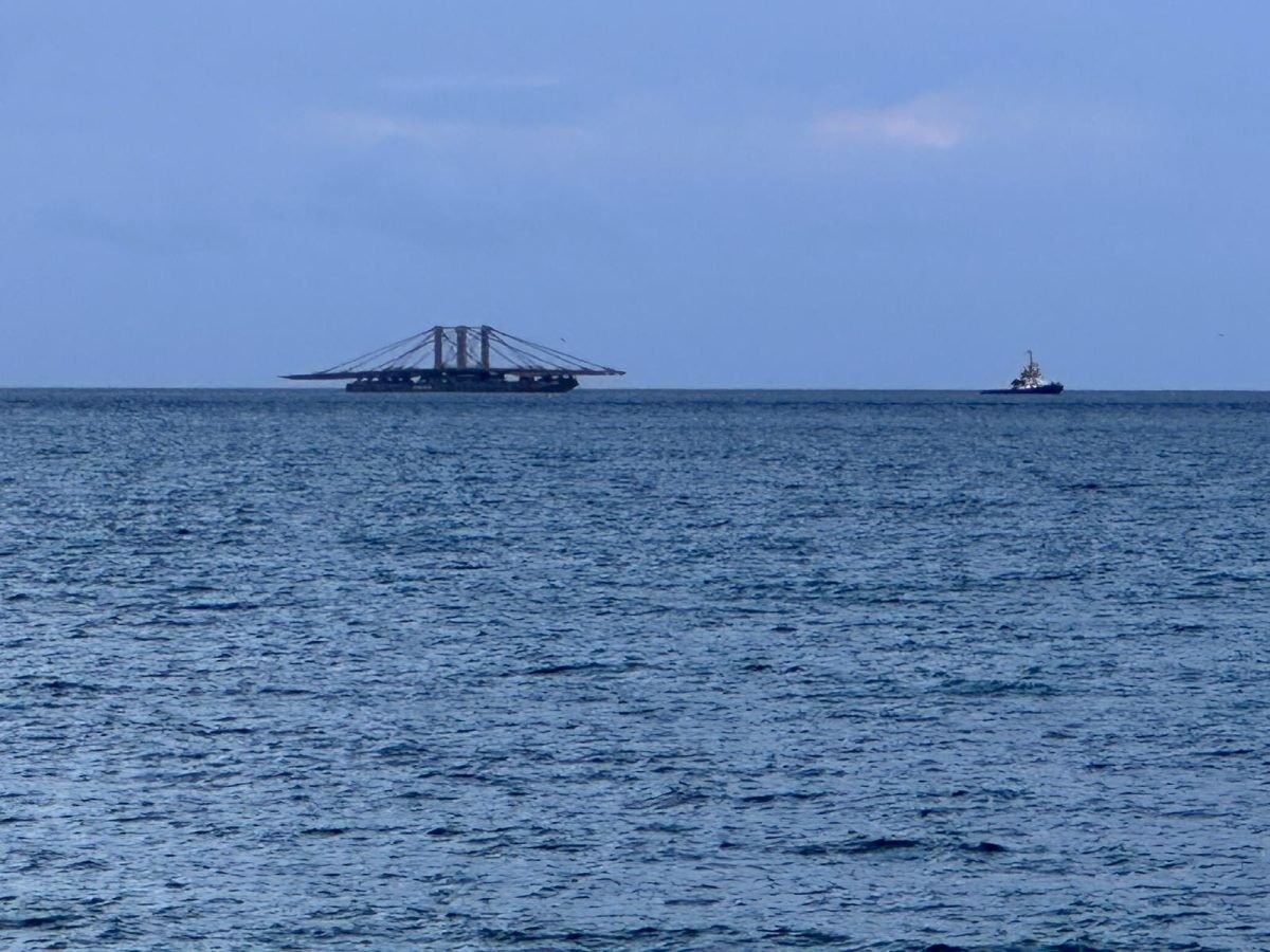 What is the mysterious ‘bridge ship’ creeping along the horizon from the Costa del Sol?