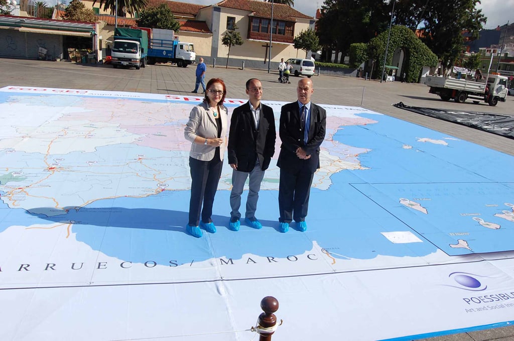Giant interactive map of Spain is being rolled out in Marbella and San Pedro today and tomorrow for Constitution Day – and admission is free