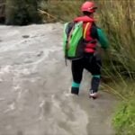 Search intensifies in Malaga for woman who 'jumped into a river to rescue her dog and was swept away by flash floods' caused by Storm Leonardo