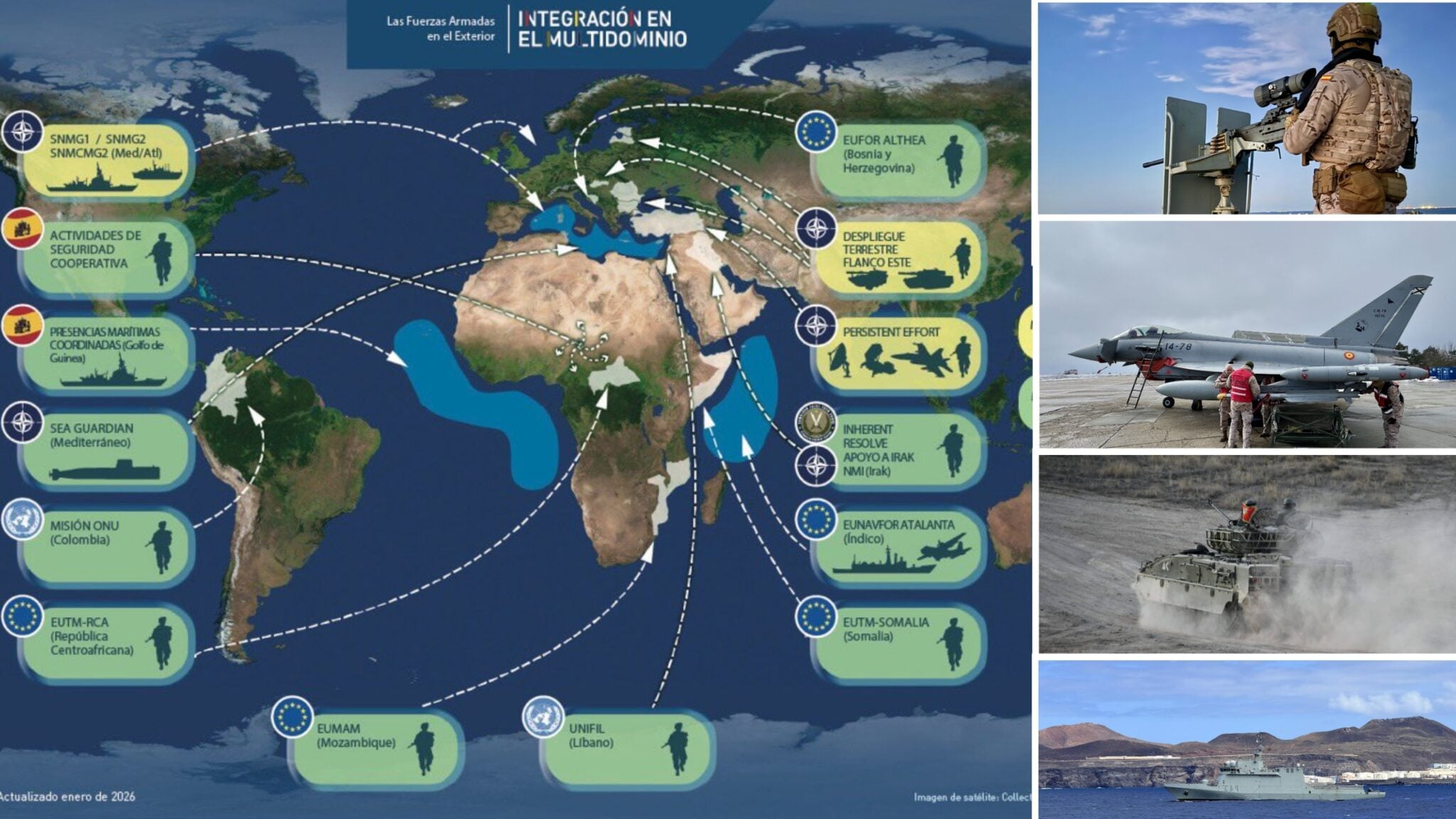 Spanish military: Where are forces are deployed in 2026?