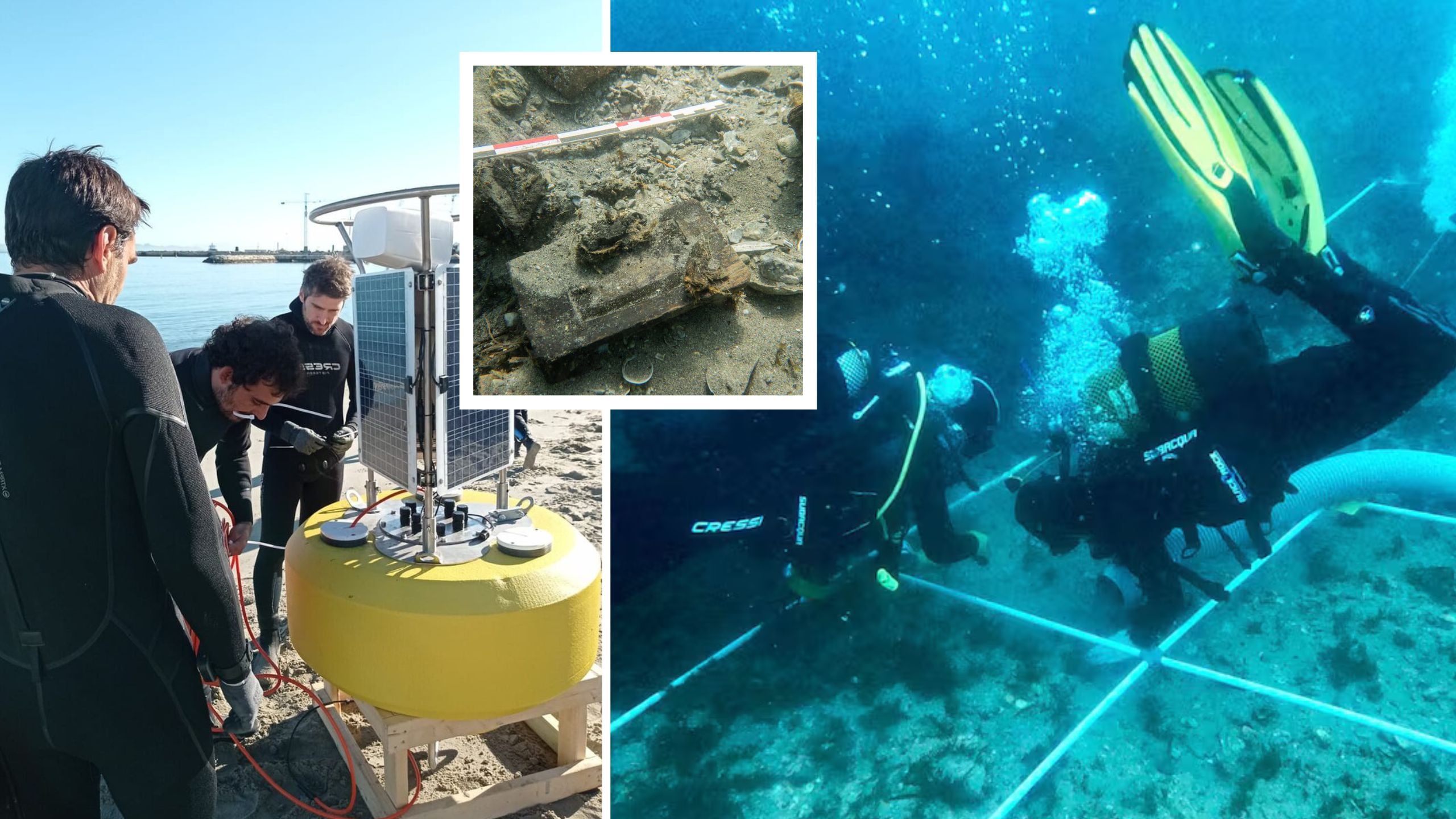 Divers scouring the sea off the coast of southern Spain discover 34 underwater wreckages – including remains of boat from 5th century BC