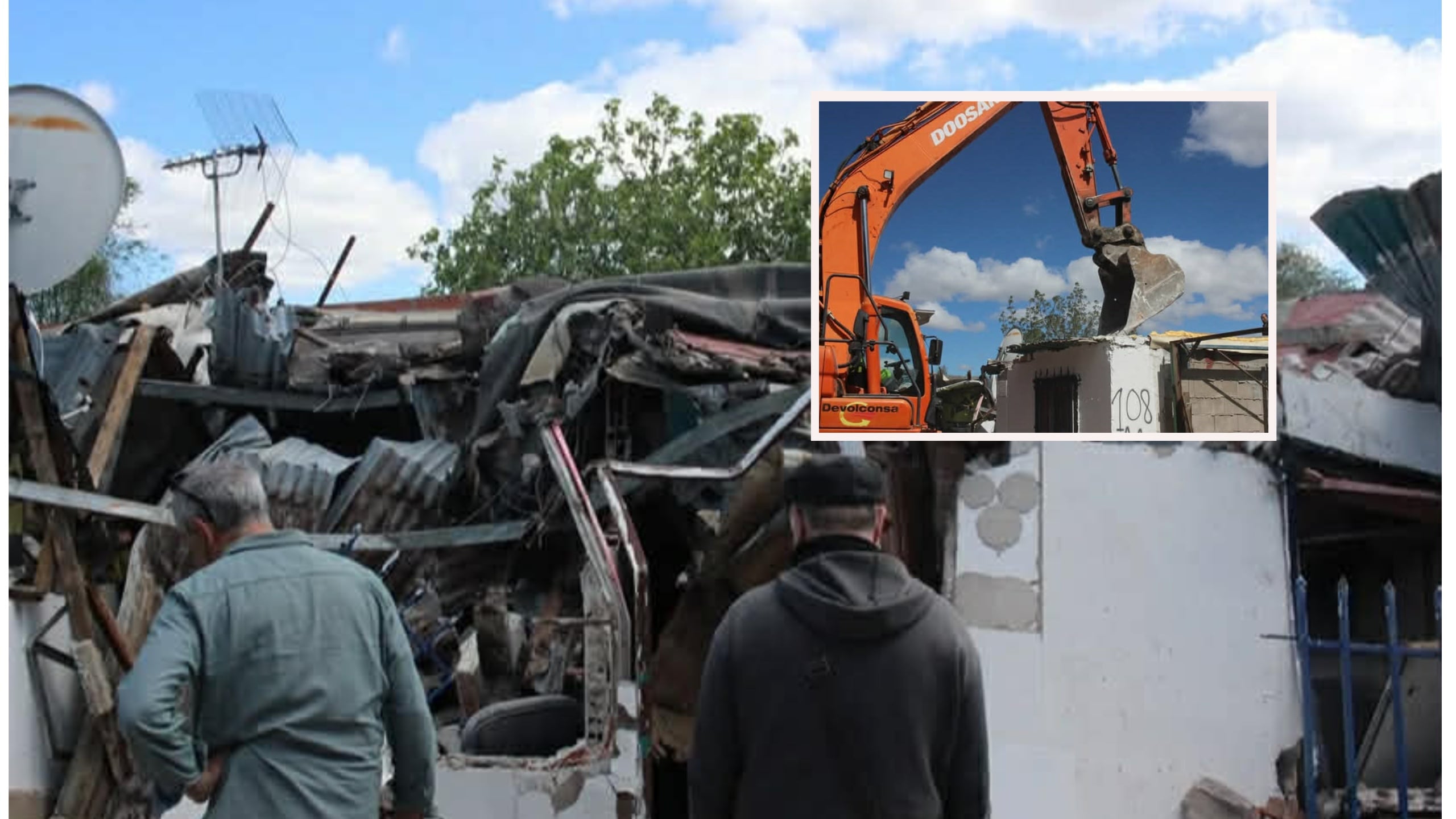 Family living in Madrid left homeless after city council ‘mistakenly knocks down house it believed was lying empty’