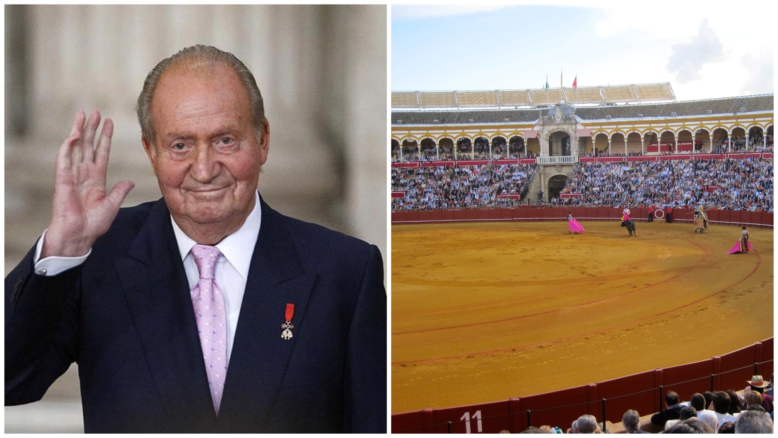 WATCH: Disgraced ex-king of Spain Juan Carlos greeted with standing ovation as he returns from exile for Easter bullfight in Sevilla