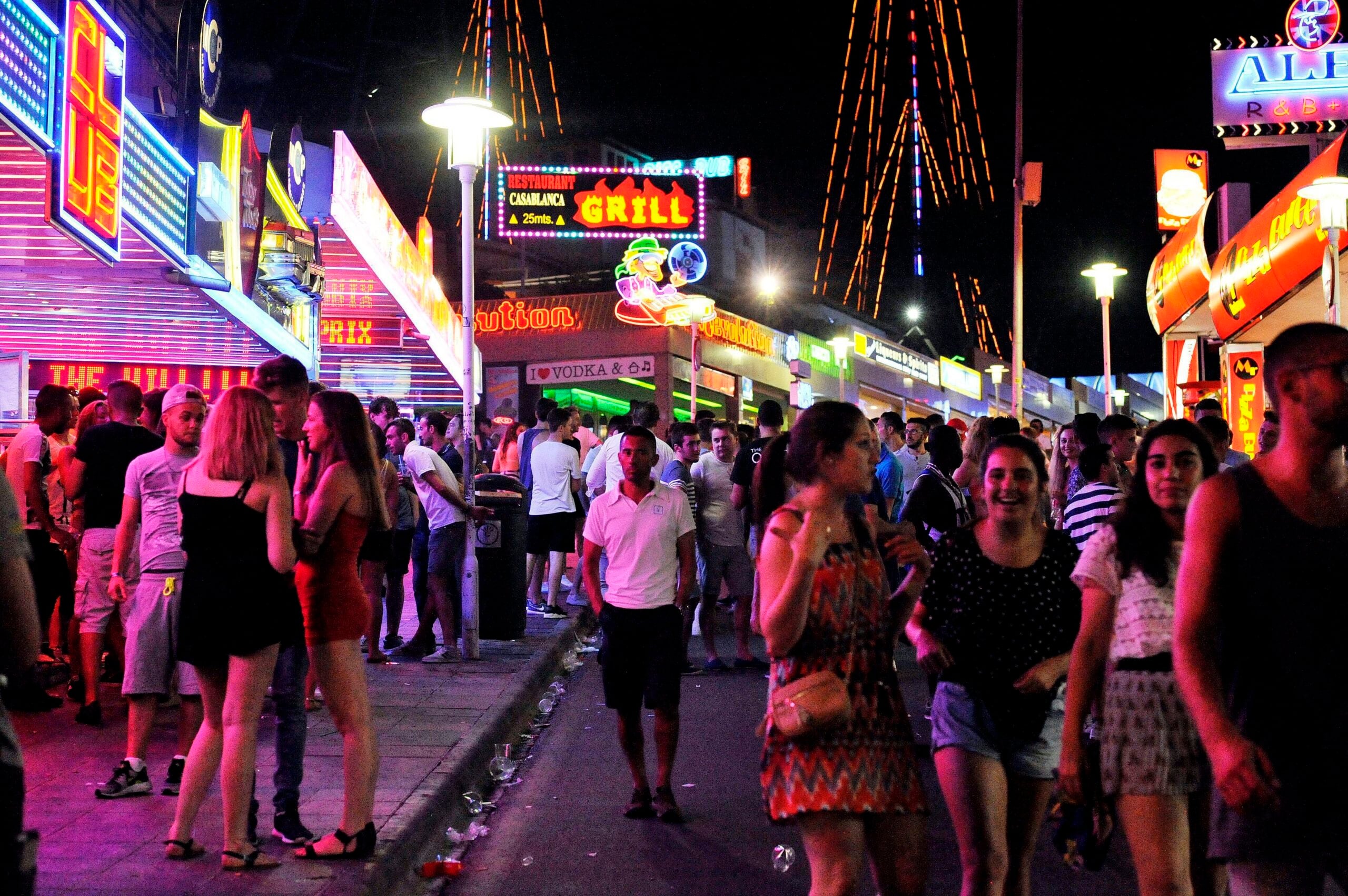 Young British tourist punched policeman in the face outside Magaluf nightclub in Spain