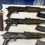 Eight 'weapons of war' seized by police after high-speed Costa Blanca car chase