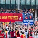 IN PICS: Millions line the streets of Madrid to welcome back Spain's World Cup heroes with jubilant parade