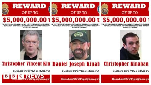 US government wanted poster for the Kinahan family
