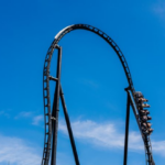 The Batman-themed rollercoaster in Madrid's Parque Warner theme park