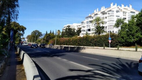 The A7 motorway in Marbella
