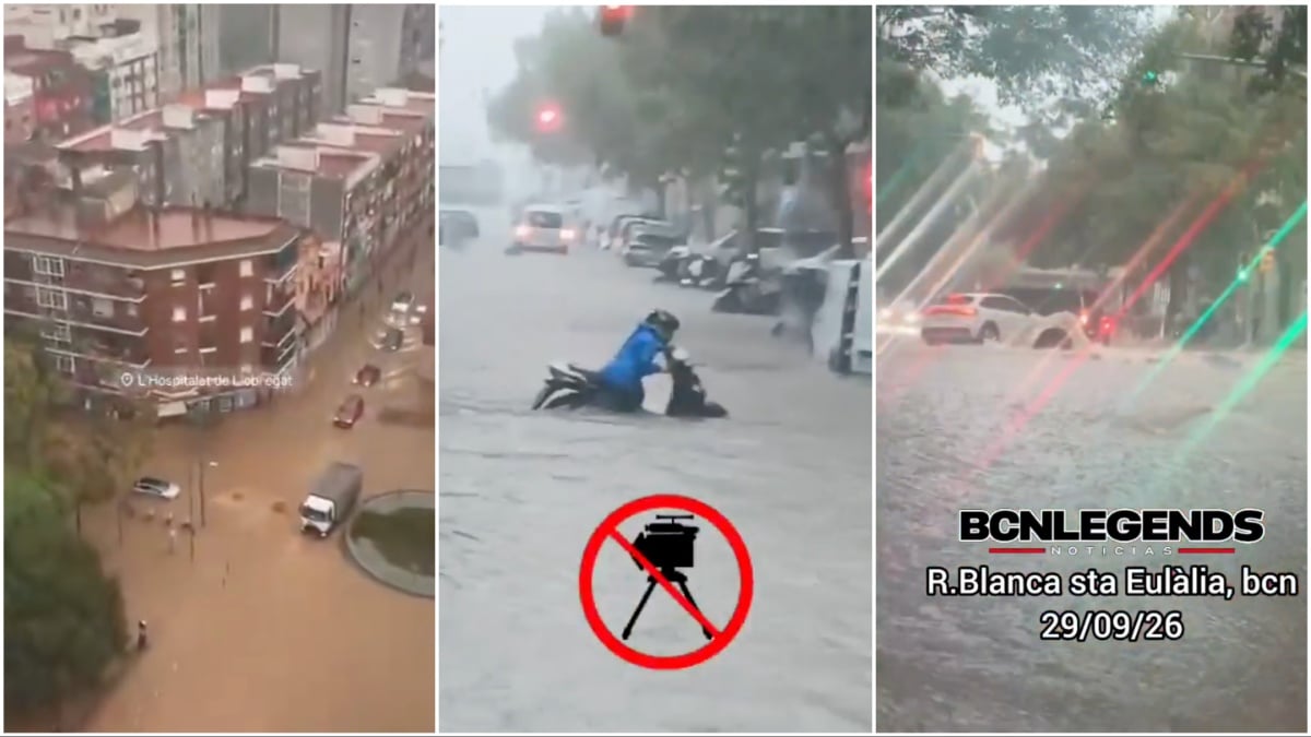 The Olive Press: IN VIDS: Barcelona hit by sudden flash flood chaos as homes are breached and firefighters rescue woman and baby
