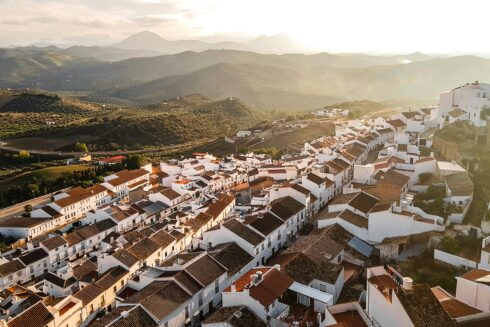 Olvera, a white-washed village in Cadiz