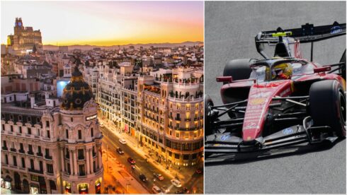 Madrid and an F1 car