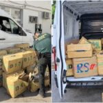 Guardia Civil officers in Marbella and a hashish drug haul