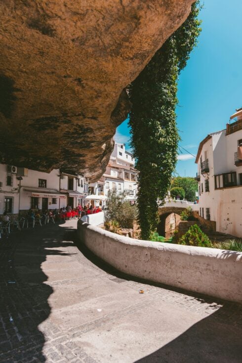 The landscape is carved into this village in Cadiz.