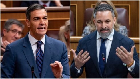 pedro sanchez and santiago abascal