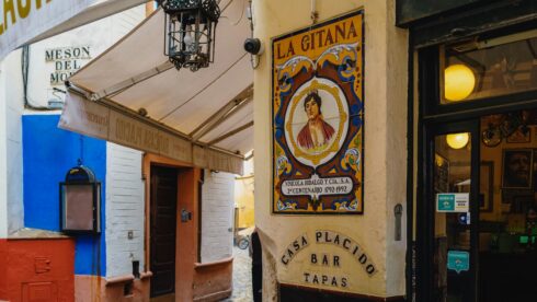 A bar on a Spanish street corner